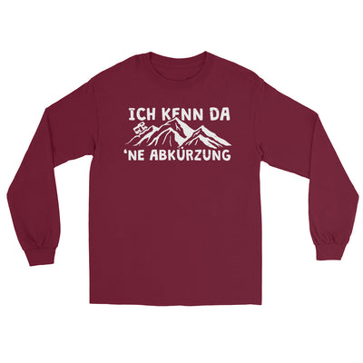 Ich kenn da ne Abkürzung - Wohnmobil - Herren Longsleeve camping xxx yyy zzz Maroon