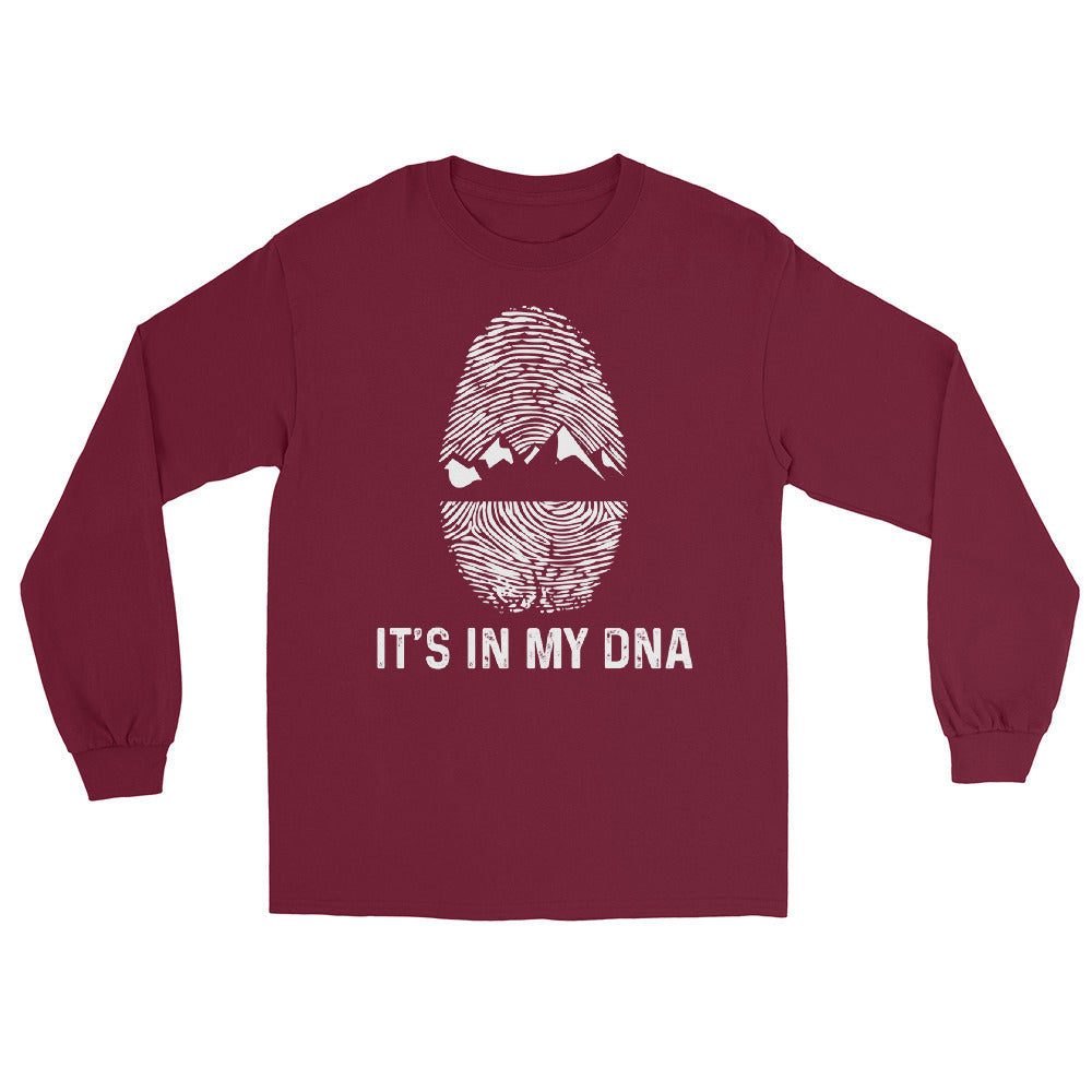 It's In My DNA - Herren Longsleeve berge xxx yyy zzz Maroon