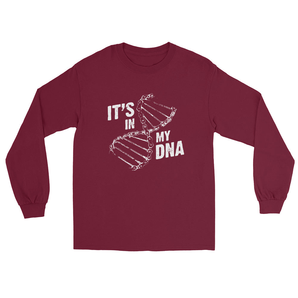 Its in my DNA - Herren Longsleeve fahrrad xxx yyy zzz Maroon