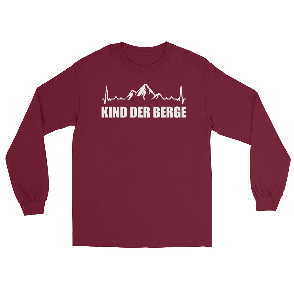 Kind Der Berge 1 - Herren Longsleeve berge xxx yyy zzz Maroon