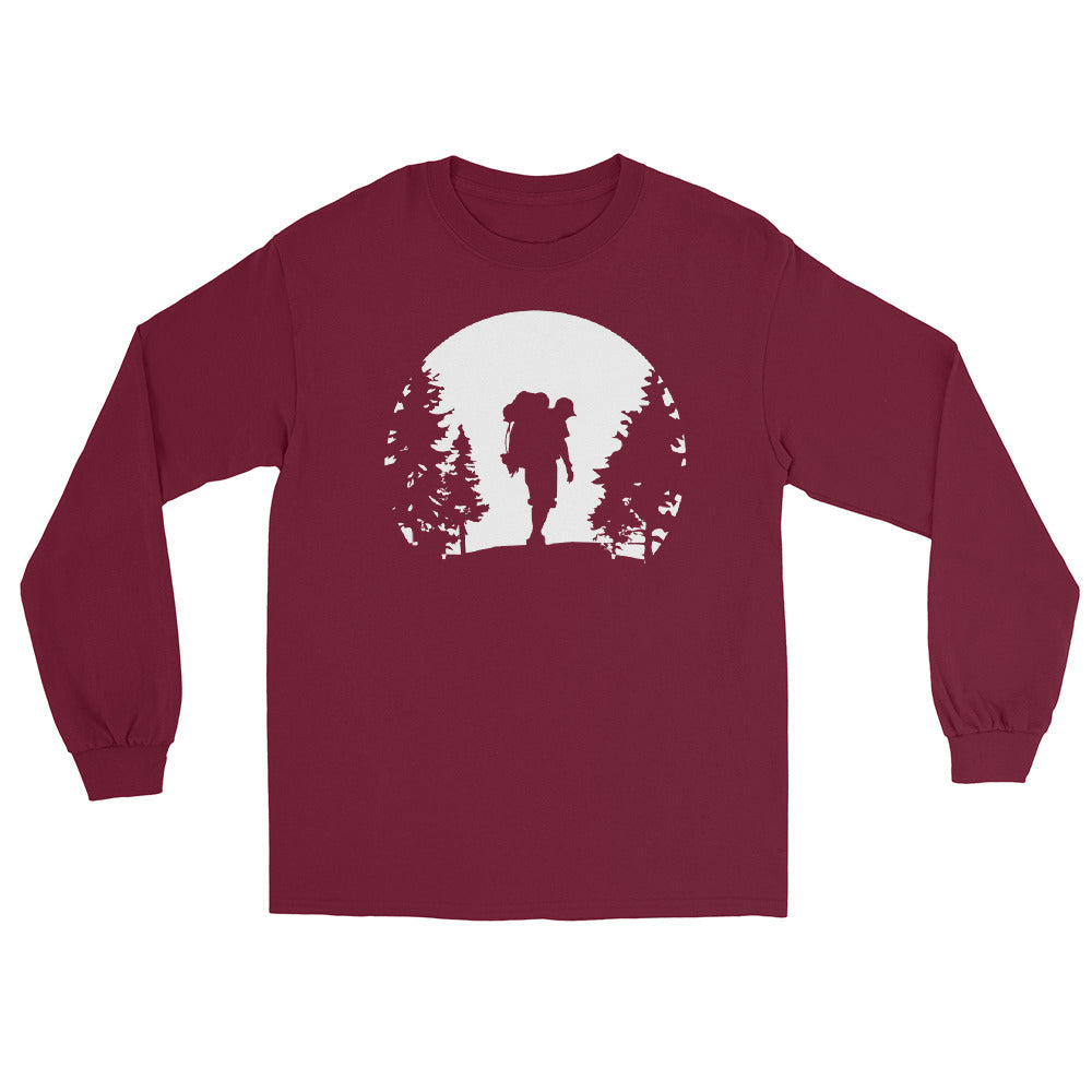 Moon - Wandern - (10) - Herren Longsleeve wandern xxx yyy zzz Maroon