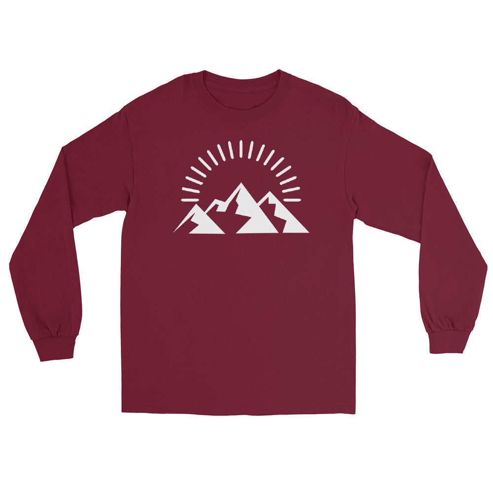 Berge (19) - Herren Longsleeve berge xxx yyy zzz Maroon