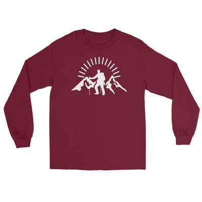 Berge - Wandern - Herren Longsleeve wandern xxx yyy zzz Maroon