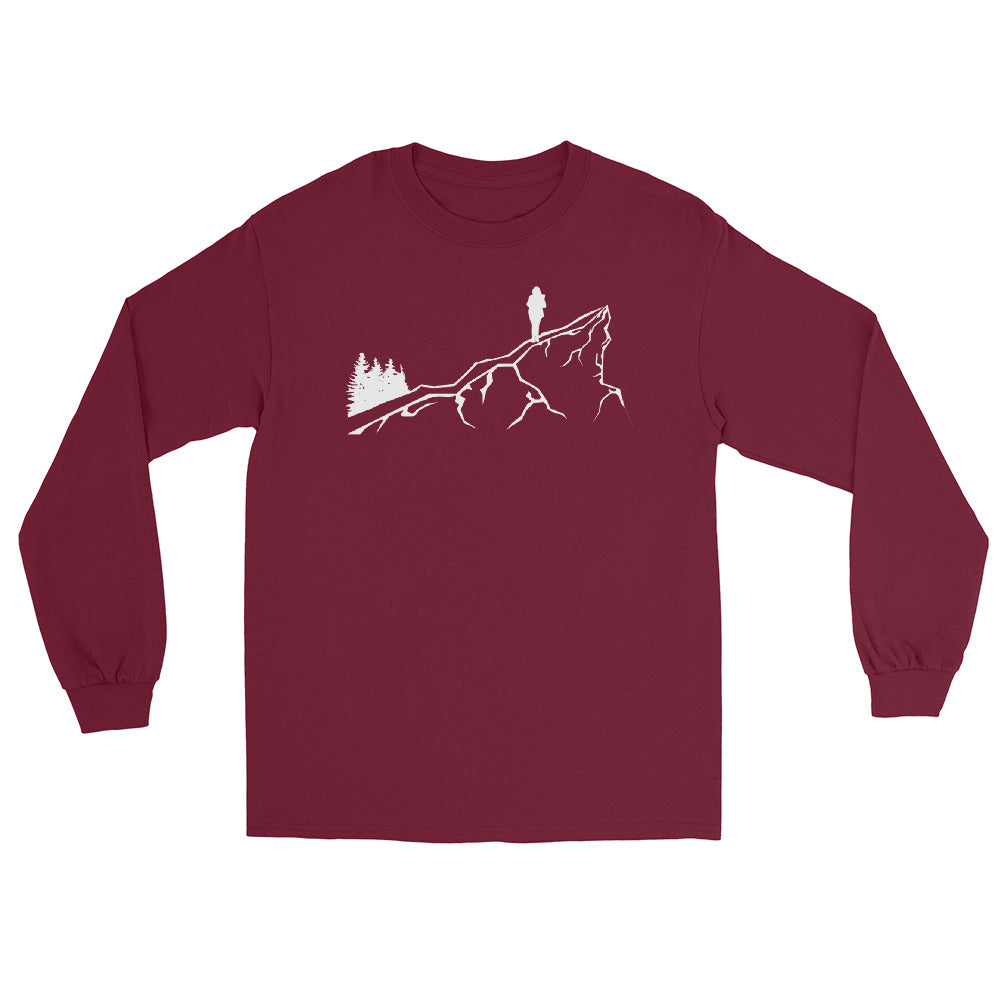 Berge - Wandern - (22) - Herren Longsleeve wandern xxx yyy zzz Maroon