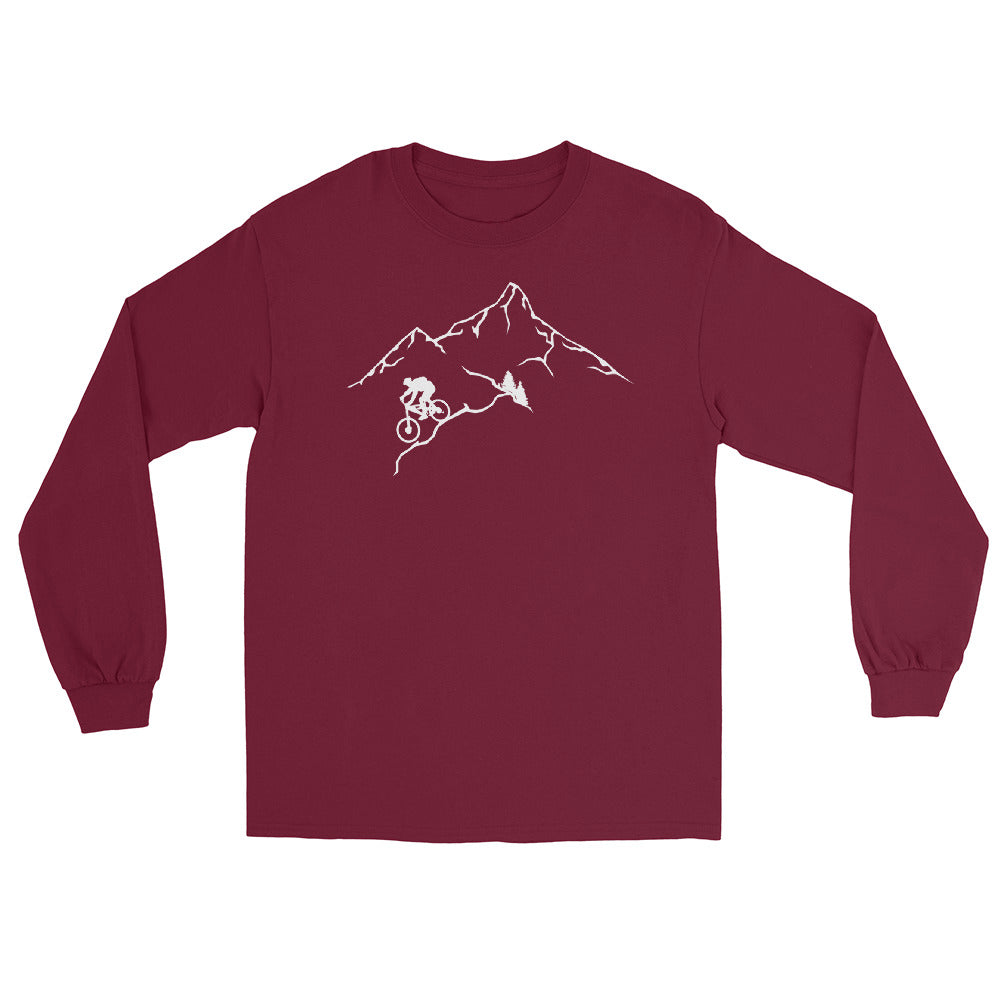 Berge - Mountaingbiking - (M) - Herren Longsleeve xxx yyy zzz Maroon