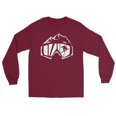 Berge - Snowboarding - (14) - Herren Longsleeve snowboarden xxx yyy zzz Maroon