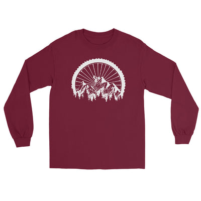 Mountainbike Geometrisch - (M) - Herren Longsleeve xxx yyy zzz Maroon