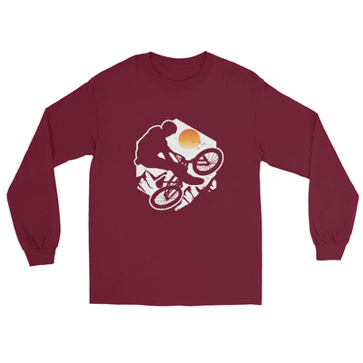 Mountainbike Jump - (M) - Herren Longsleeve xxx yyy zzz Maroon