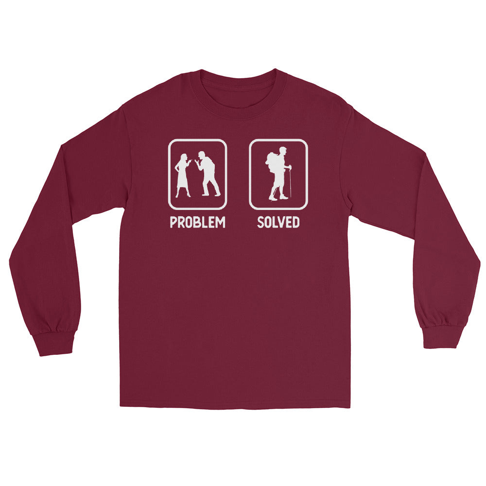 Problem Solved - Wandern - Herren Longsleeve wandern xxx yyy zzz Maroon