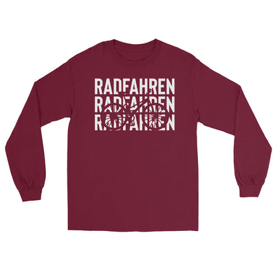 Radfahren - Herren Longsleeve fahrrad xxx yyy zzz Maroon