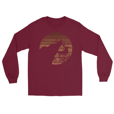 Retro - Klettern - Herren Longsleeve klettern xxx yyy zzz Maroon