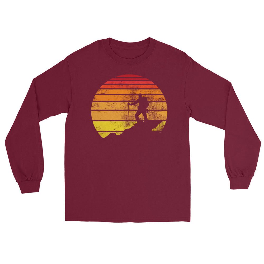 Retro - Wandern - Herren Longsleeve wandern xxx yyy zzz Maroon