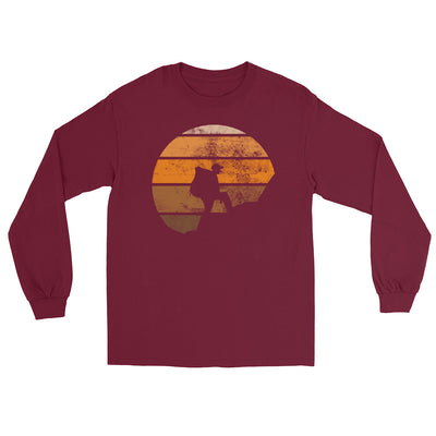 Retro - Wandern - Herren Longsleeve wandern xxx yyy zzz Maroon