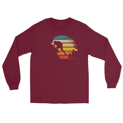 Retro Sonne und Klettern - Herren Longsleeve klettern xxx yyy zzz Maroon