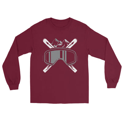 Schifoan - Herren Longsleeve klettern ski xxx yyy zzz Maroon