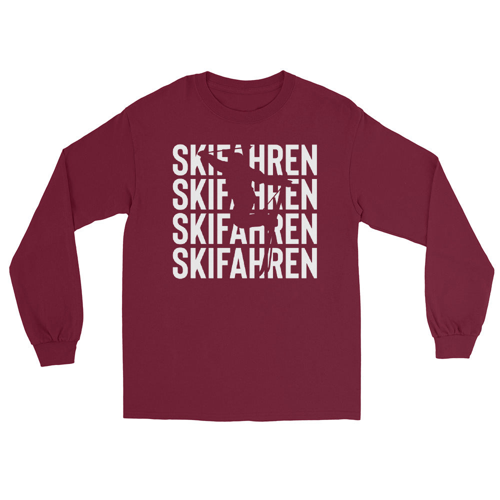 Skifahren - Herren Longsleeve klettern ski xxx yyy zzz Maroon