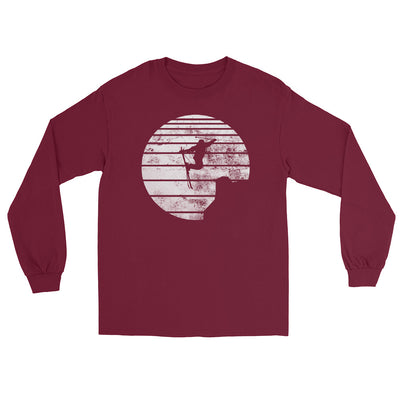 Sonne - Skifahren - Herren Longsleeve klettern ski xxx yyy zzz Maroon