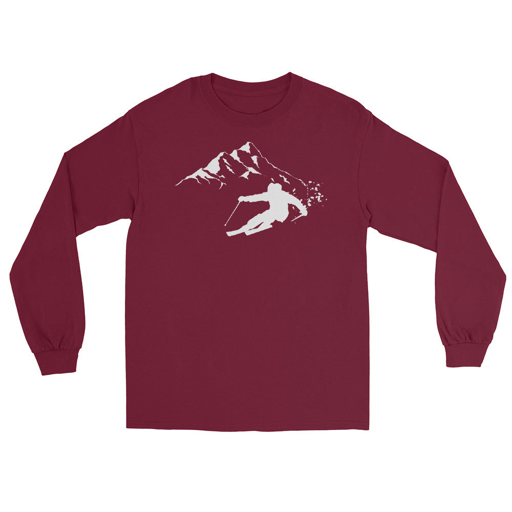 Tiefschnee Skier - Herren Longsleeve klettern ski xxx yyy zzz Maroon