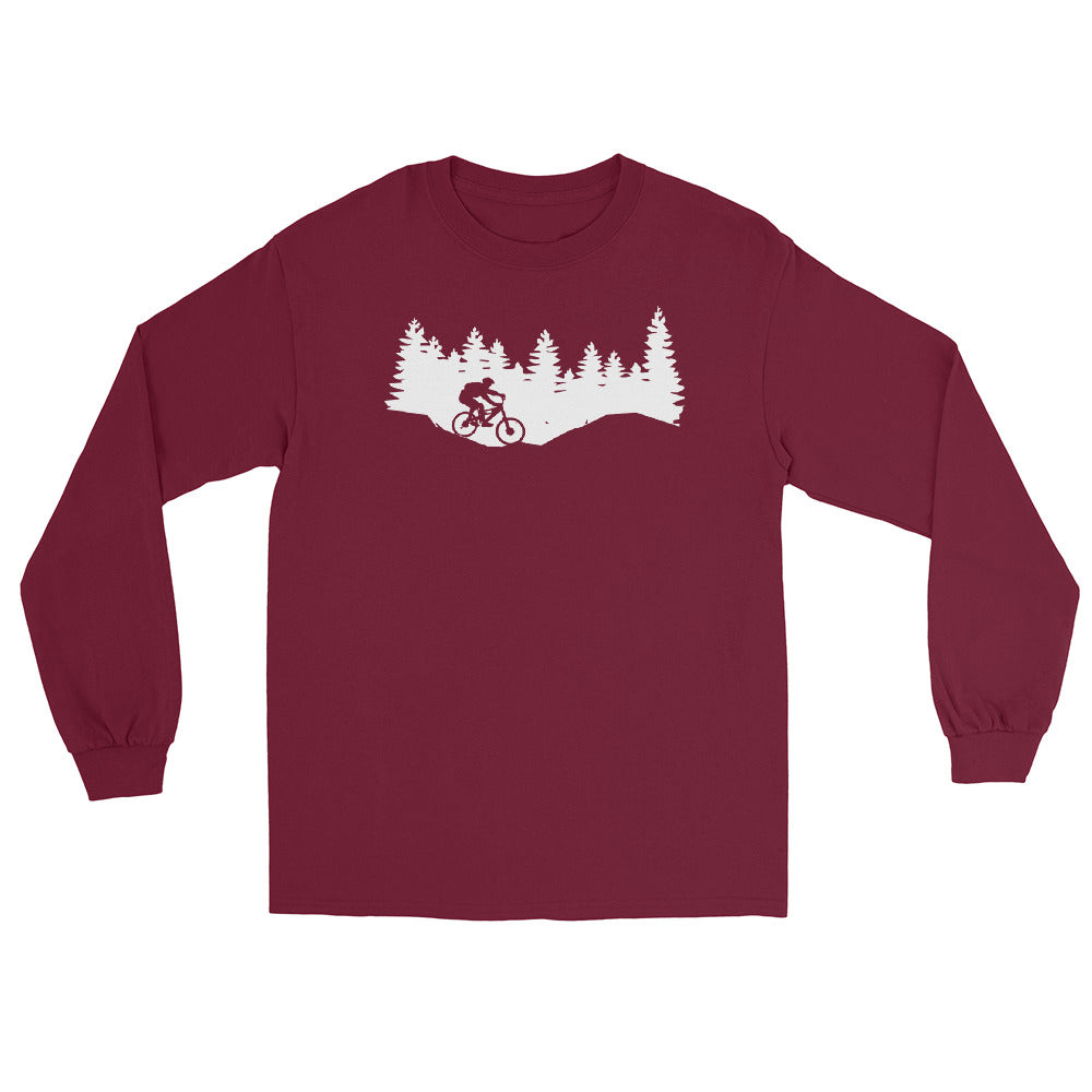 Bäume - Radfahren - (9) - Herren Longsleeve fahrrad xxx yyy zzz Maroon