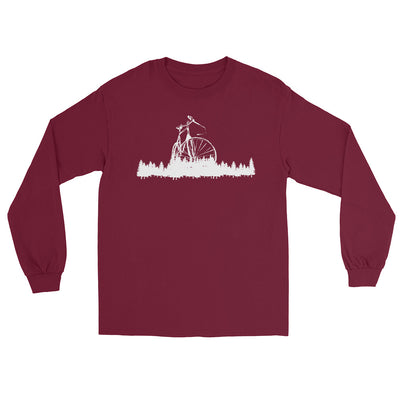 Bäume - Radfahren - Herren Longsleeve fahrrad xxx yyy zzz Maroon