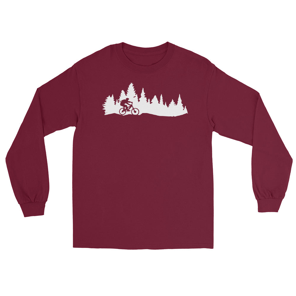 Bäume - Mountainbiking - (M) - Herren Longsleeve xxx yyy zzz Maroon