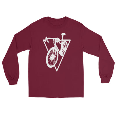 Dreieck - Radfahren - Herren Longsleeve fahrrad xxx yyy zzz Maroon