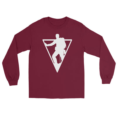 Dreieck - Wandern - Herren Longsleeve wandern xxx yyy zzz Maroon