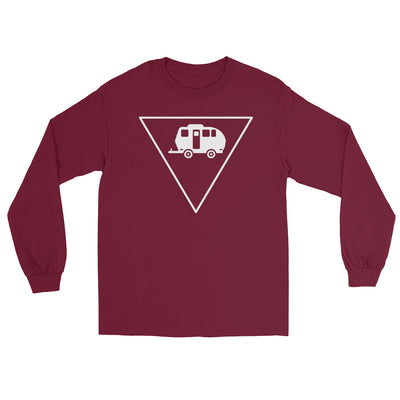 Dreieck und Camping - Herren Longsleeve camping xxx yyy zzz Maroon