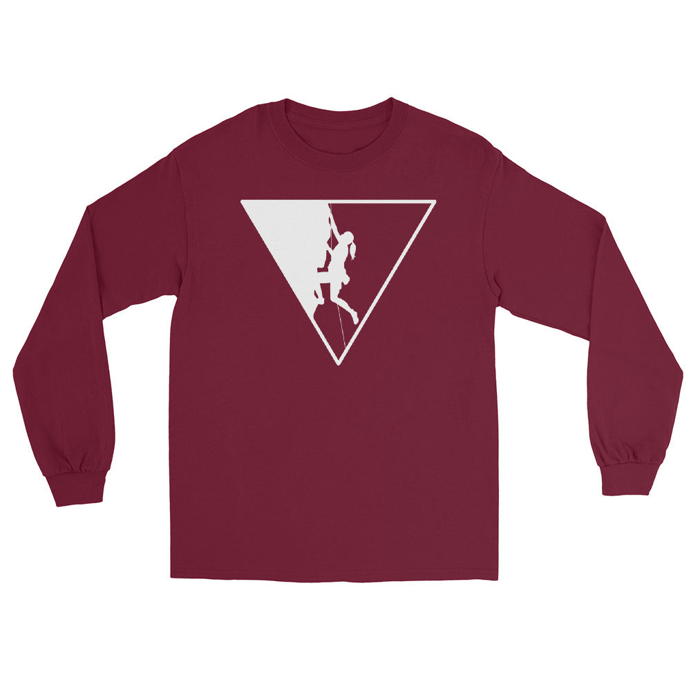 Dreieck und Klettern - Herren Longsleeve klettern xxx yyy zzz Maroon