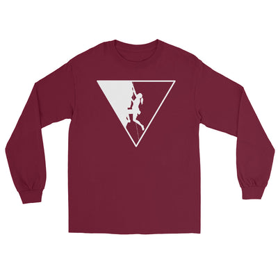 Dreieck und Klettern - Herren Longsleeve klettern xxx yyy zzz Maroon