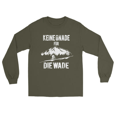 Keine Gnade - für die Wade - Herren Longsleeve fahrrad mountainbike Military Green