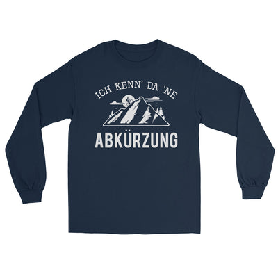 Ich kenn da ne Abkürzung - Herren Longsleeve mountainbike Navy