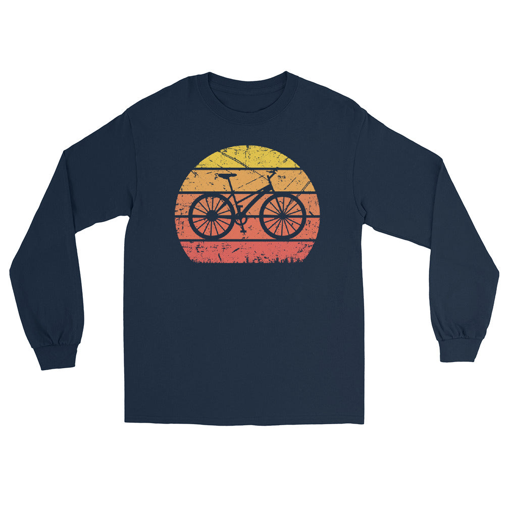 Vintage Sun and Cycling - Herren Longsleeve fahrrad Navy