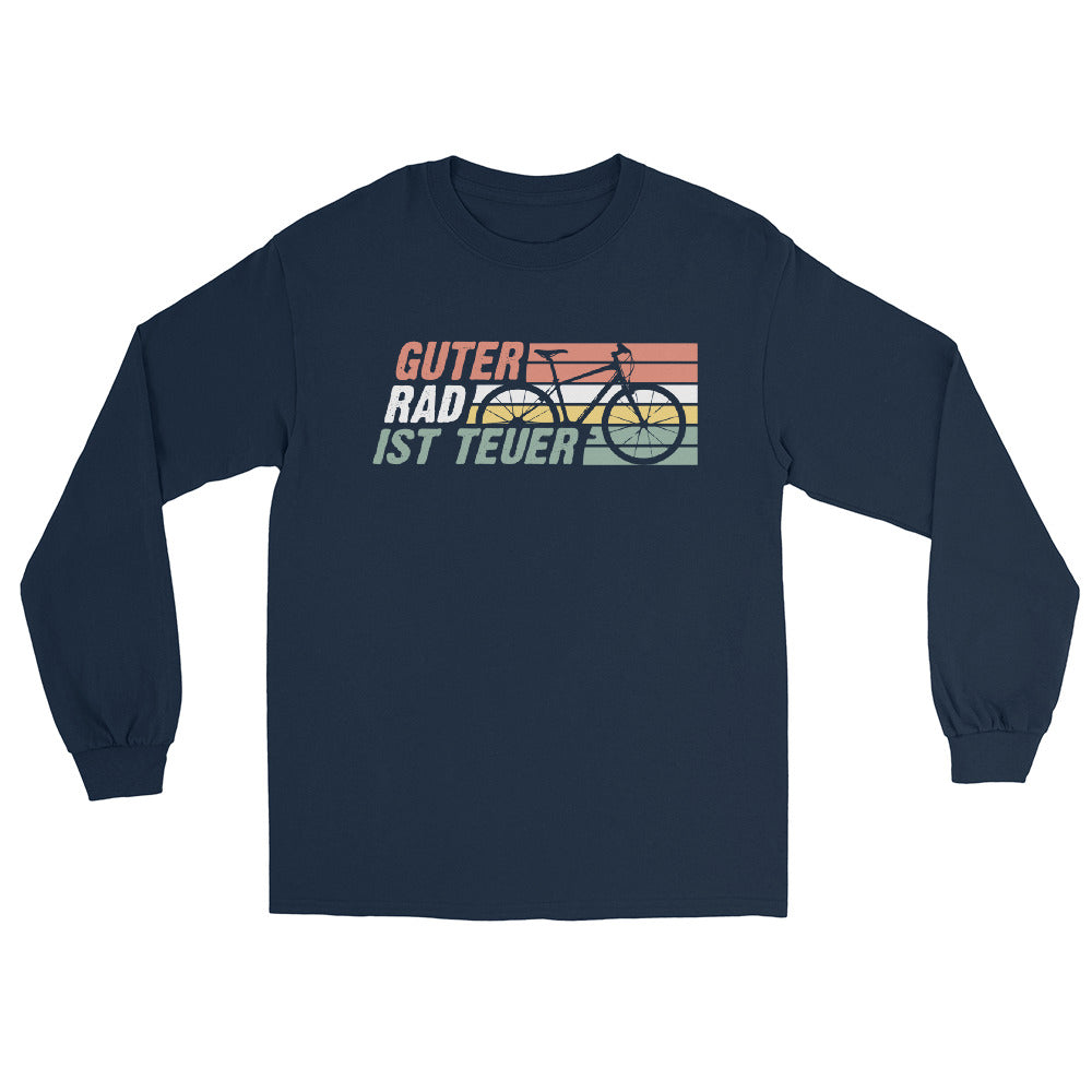 Guter Rad ist teuer - Herren Longsleeve fahrrad mountainbike Navy