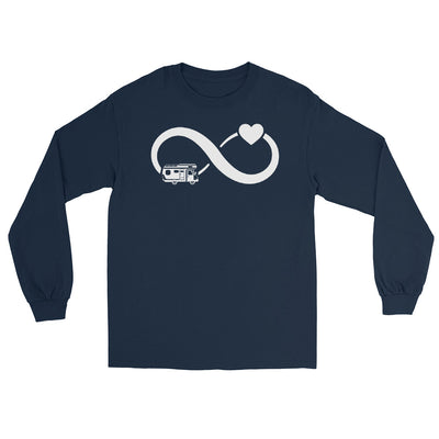 Infinity Heart and Camping - Herren Longsleeve camping xxx yyy zzz Navy