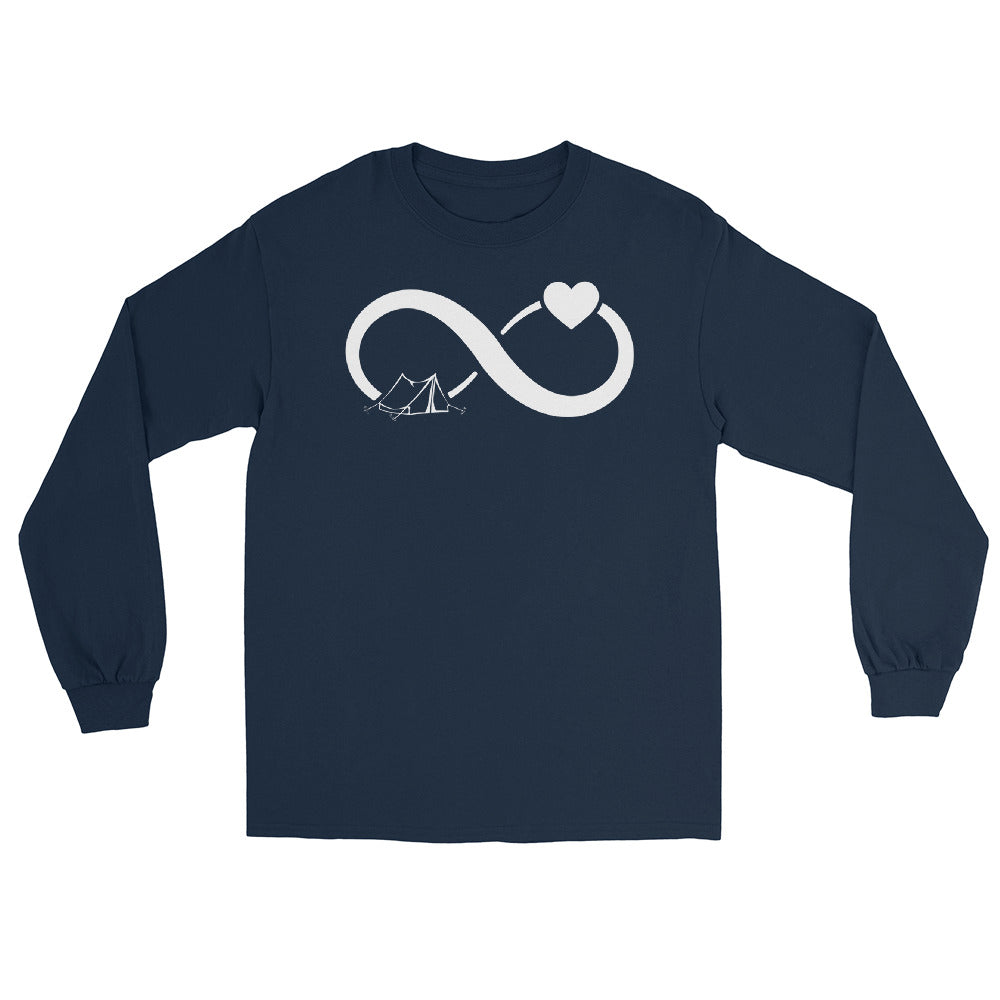 Infinity Heart and Camping 1 - Herren Longsleeve camping xxx yyy zzz Navy