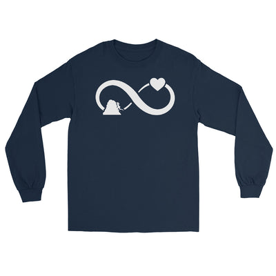 Infinity Heart and Climbing 1 - Herren Longsleeve klettern xxx yyy zzz Navy