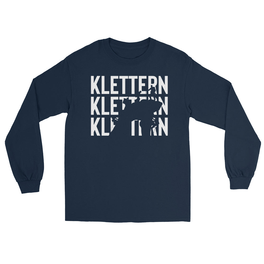 Klettern - Herren Longsleeve klettern xxx yyy zzz Navy