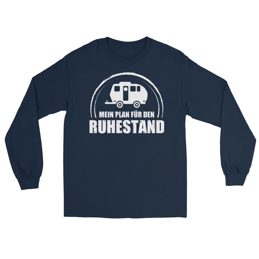 Mein Plan Fur Den Ruhestand 2 - Herren Longsleeve camping xxx yyy zzz Navy