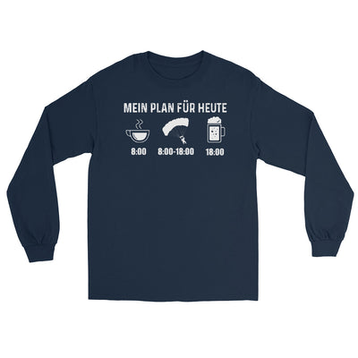 Mein Plan Für Heute 1 - Herren Longsleeve berge xxx yyy zzz Navy