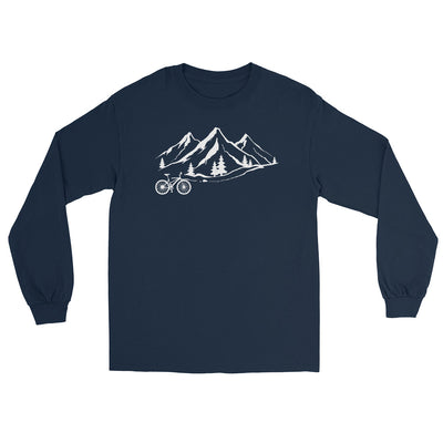 Berge 1 und Fahrrad - Herren Longsleeve fahrrad xxx yyy zzz Navy