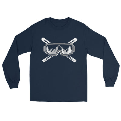 Berge Skier - Herren Longsleeve klettern ski xxx yyy zzz Navy