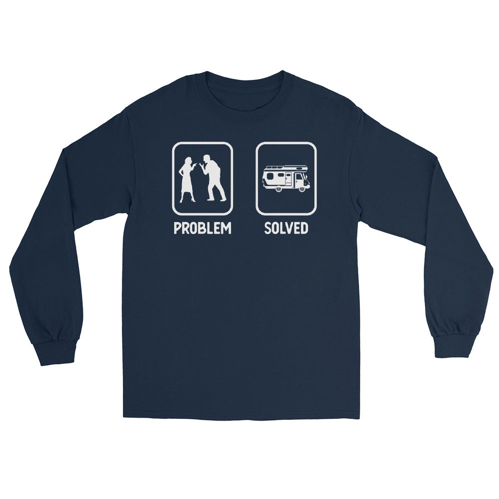 Problem Solved - Camping Van - Herren Longsleeve camping xxx yyy zzz Navy