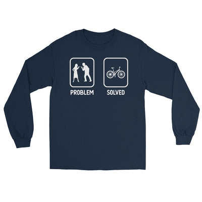 Problem Solved - Radfahren - Herren Longsleeve fahrrad xxx yyy zzz Navy