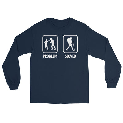 Problem Solved - Frau Wandern - Herren Longsleeve wandern xxx yyy zzz Navy