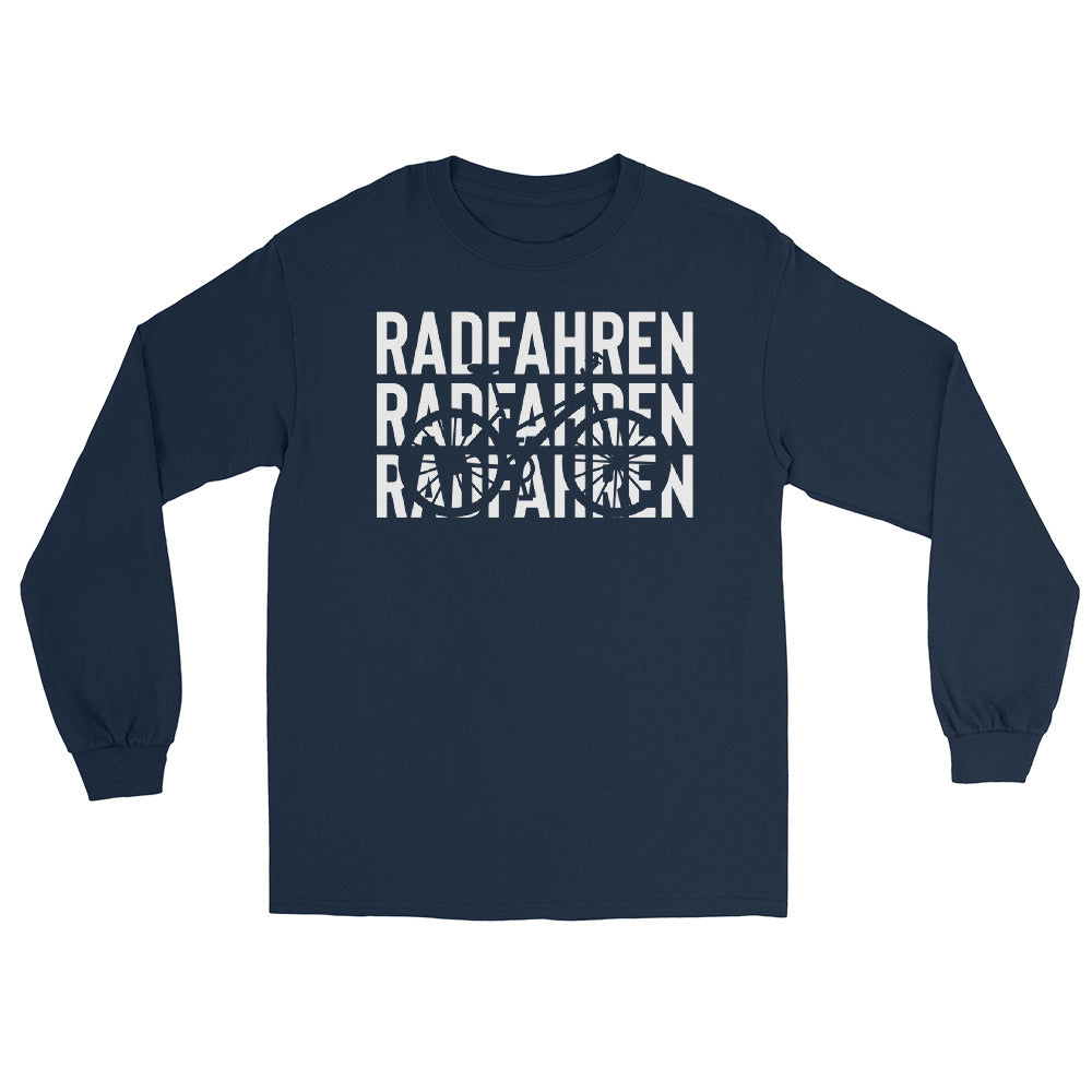 Radfahren - Herren Longsleeve fahrrad xxx yyy zzz Navy