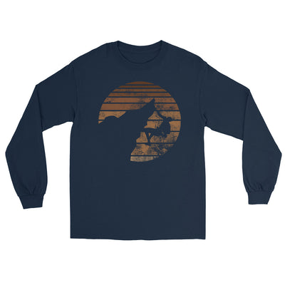 Retro - Klettern - Herren Longsleeve klettern xxx yyy zzz Navy