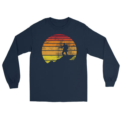 Retro - Wandern - Herren Longsleeve wandern xxx yyy zzz Navy