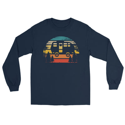 Retro Sonne und Camping - Herren Longsleeve camping xxx yyy zzz Navy