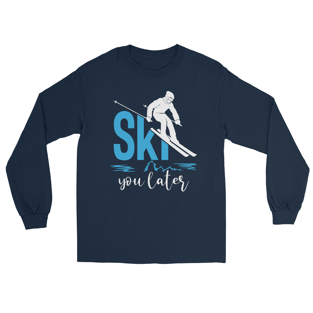 Ski you later - (S.K) - Herren Longsleeve klettern xxx yyy zzz Navy